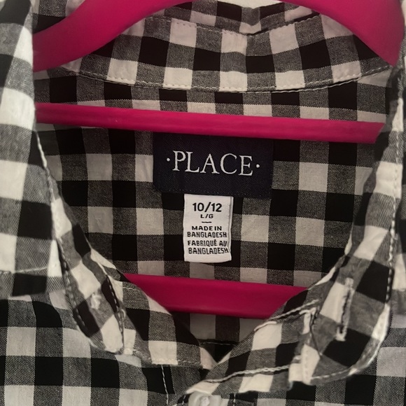 Boys B/W long sleeve shirt size 10/12 - Picture 3 of 5